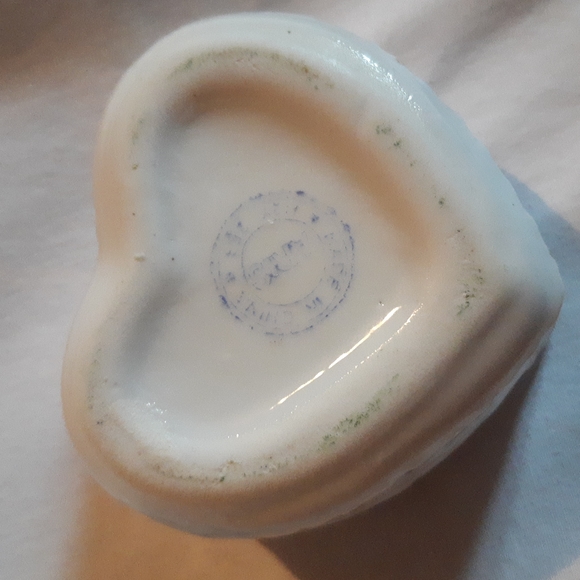 Swan Birds Floral Heart Trinket Box Vintage - Picture 7 of 13